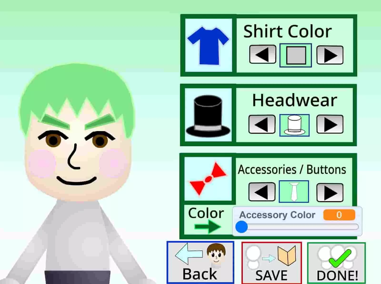 Mii Creator online customization options